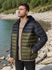 Sinsay Men's Black & Olive Green Puffer Jacket | Sinsay In Lebanon