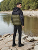 Sinsay Men's Black & Olive Green Puffer Jacket | Sinsay In Lebanon