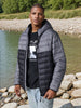 Sinsay Men's Black & Grey Puffer Jacket | Sinsay In Lebanon