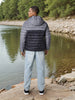 Sinsay Men's Black & Grey Puffer Jacket | Sinsay In Lebanon
