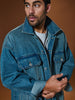 Sinsay Men's Washed Blue Denim Jacket | Sinsay In Lebanon