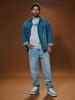 Sinsay Men's Washed Blue Denim Jacket | Sinsay In Lebanon