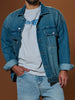 Sinsay Men's Washed Blue Denim Jacket | Sinsay In Lebanon