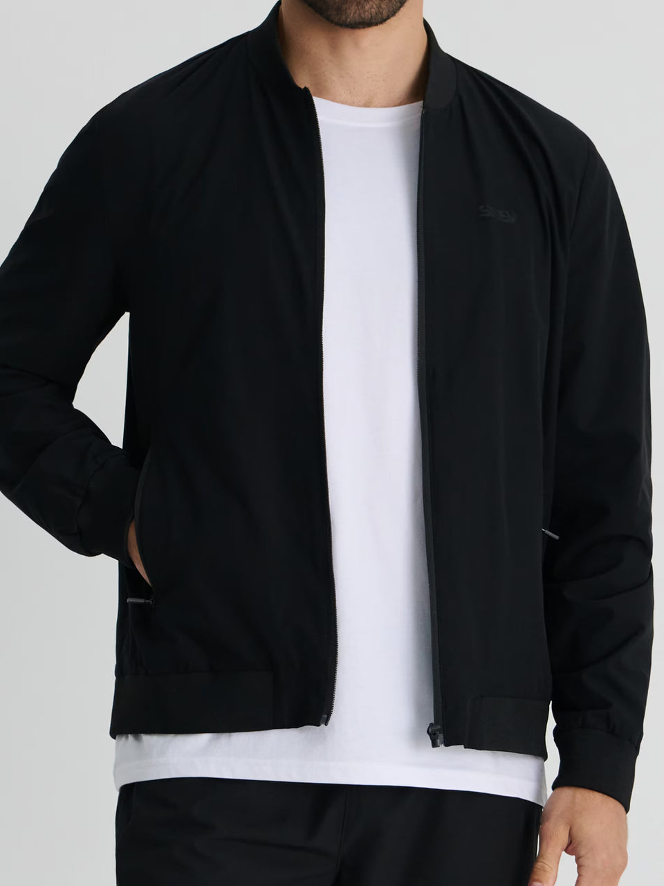 Sinsay Men Black Lightweight Bomber Jacket | Sinsay in Lebanon