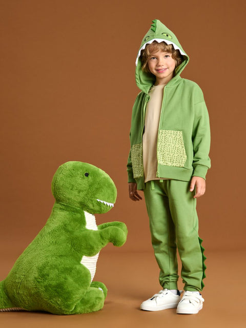 Sinsay Boy's Green Dinosaur Theme Pajama Set 2pcs | Sinsay In Lebanon