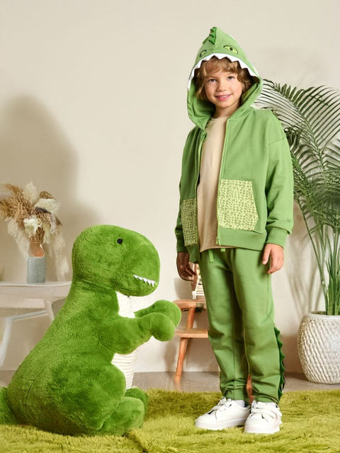 Sinsay Boy's Green Dinosaur Theme Pajama Set 2pcs | Sinsay In Lebanon