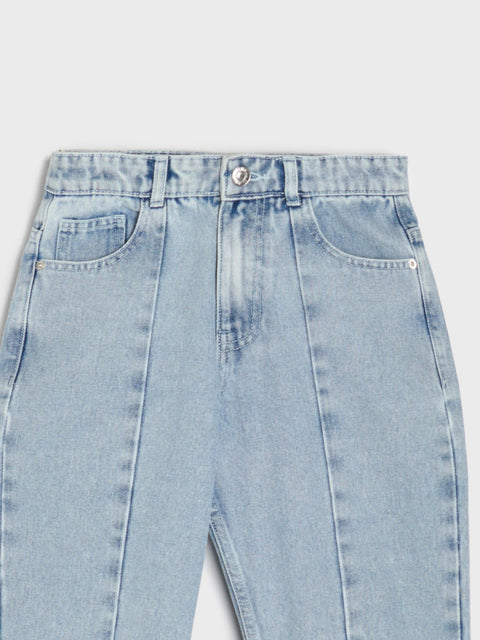 Sinsay Girl's Blue Front Cutout Jeans | Sinsay In Lebanon