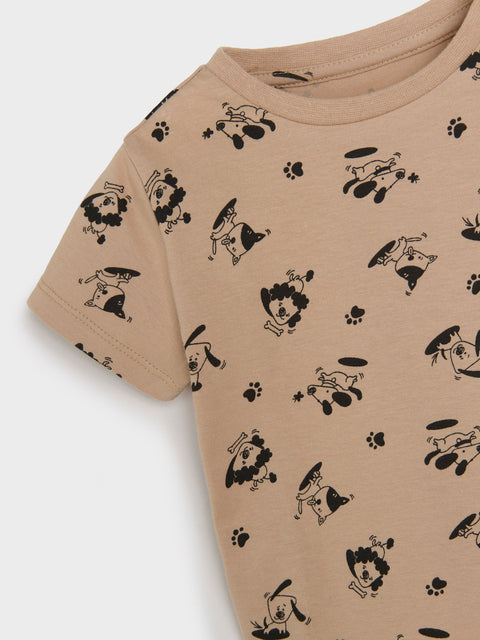 Sinsay Baby Boy's Beige Printed Two-Piece Pajamas | Sinsay In Lebanon