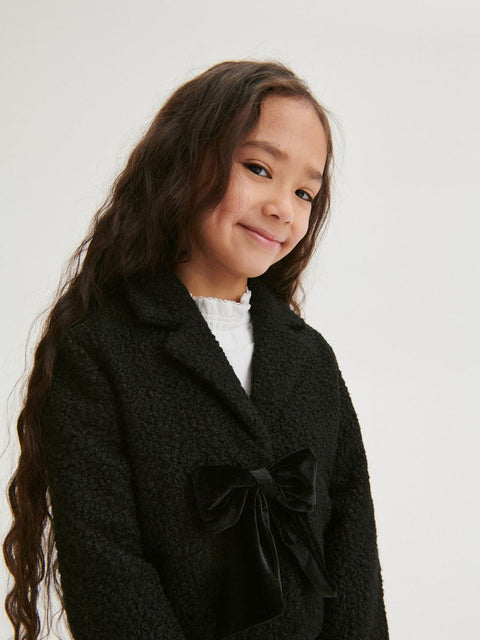 Reserved Girl's Black Faux Lambskin Jacket |Reserved In Lebanon