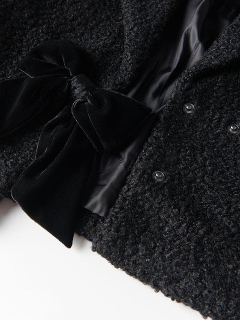 Reserved Girl's Black Faux Lambskin Jacket |Reserved In Lebanon