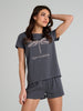 Sinsay Women's Grey Two-Piece Short Set | Sinsay In Lebanon