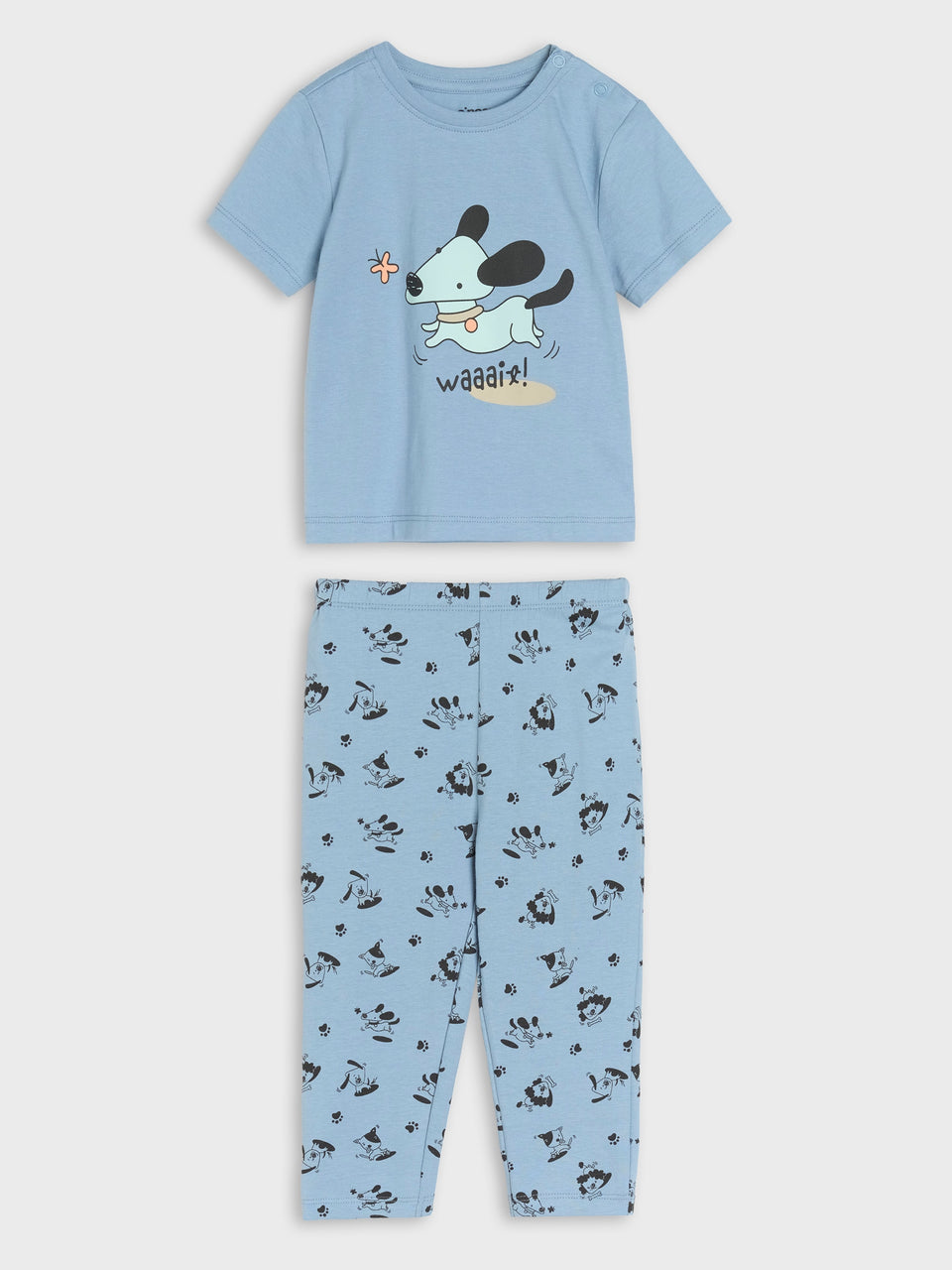 Sinsay Baby Boy's Blue Printed Two-Piece Cotton Pajamas | Sinsay In Lebanon