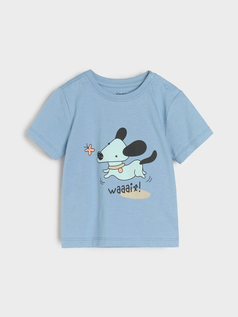 Sinsay Baby Boy's Blue Printed Two-Piece Cotton Pajamas | Sinsay In Lebanon
