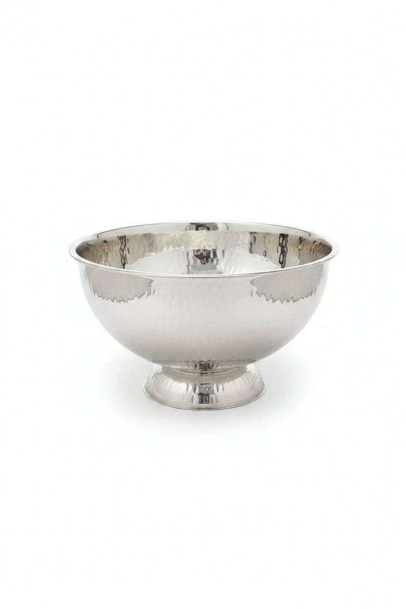 Lucky Tiger Champagne Bowl With Rice Hammered CHMBHM-34