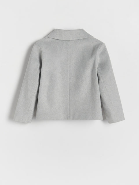 Gray jacket on a light gray background
