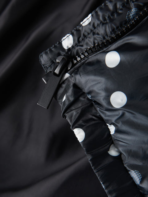 Reserved Girl's Black Polka Dot Quilted Jacket | Reserved In Lebanon
