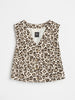 Sinsay Women's Animal Printed Viscose Buttoned Vest | Sinsay In Lebanon