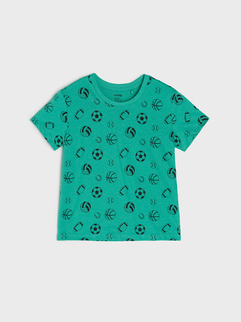 Sinsay Baby Boy's Green Two-Piece Cotton Pajama Set With A Print | Sinsay In Lebanon