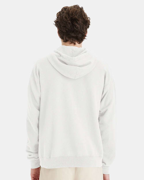 Hanes Men's White Comfortwash Garment Dyed Fleece Hoodie | Hanes In Lebanon