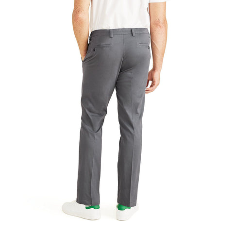 Dockers Men's Dark Grey Stretch Easy Classic-Fit Flat-Front Pants | Dockers In Lebanon