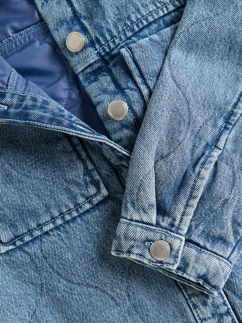 Reserved Girl's Blue Quilted Denim Jacket | Reserved In Lebanon