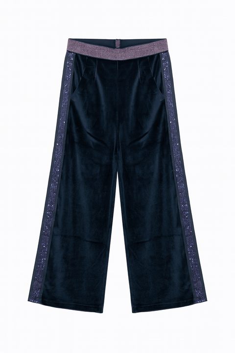 Boboli Girl's Navy Velvet Pants | Boboli in Lebanon