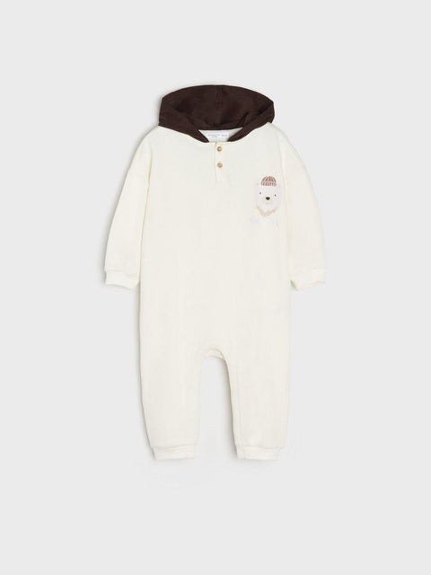 Sinsay Baby Girl's White Long-Sleeve Overall | Sinsay In Lebanon