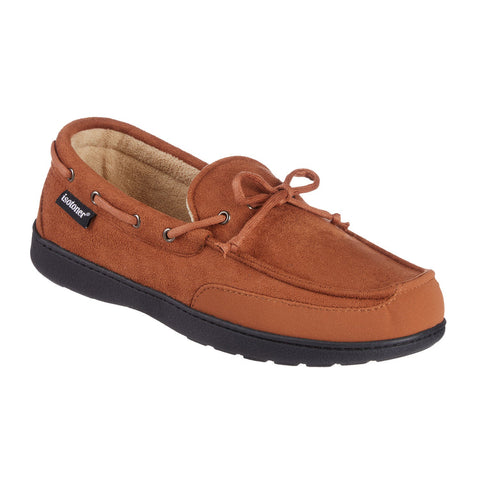 Isotoner Men's Cognac Water Repellent Carter Moccasin Slipper | Isotoner In Lebanon