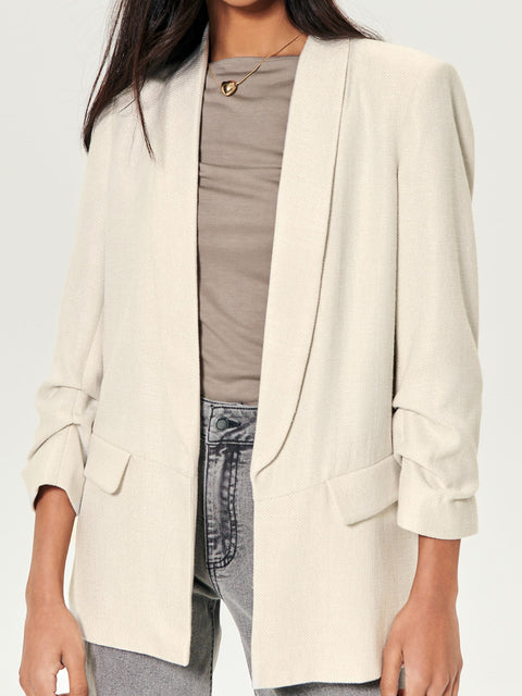 Sinsay Women's Beige Relaxed Fit Viscose Blazer|Sinsay In Lebanon