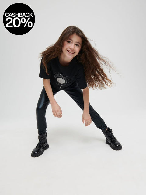 Sinsay Girl's Black Shimmery Pant |Sinsay In Lebanon