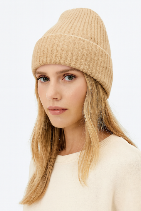 Forever 21 Women's Beige Ribbed Beanie Bucket Hat | Forever 21 In Lebanon