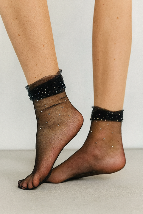 Forever 21 Women's Black Mesh Socks | Forever 21 In Lebanon