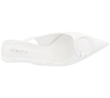 Torgeis Women's White Leather Heel | Torgeis In Lebanon