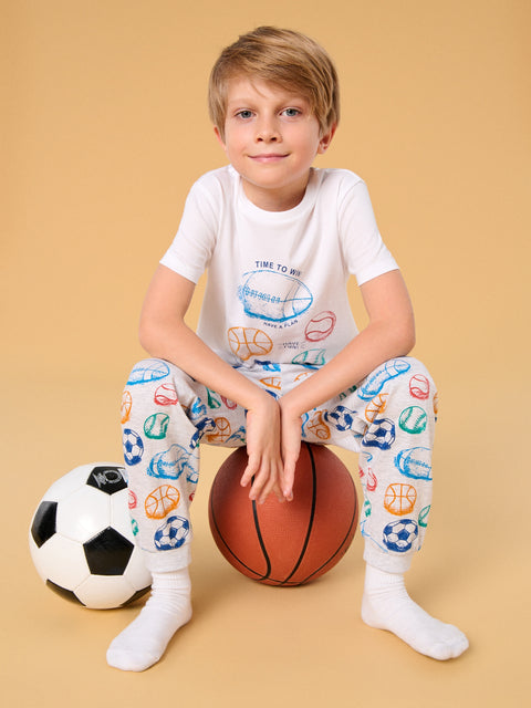 Sinsay Boy's White Printed Pajama Set | Sinsay In Lebanon