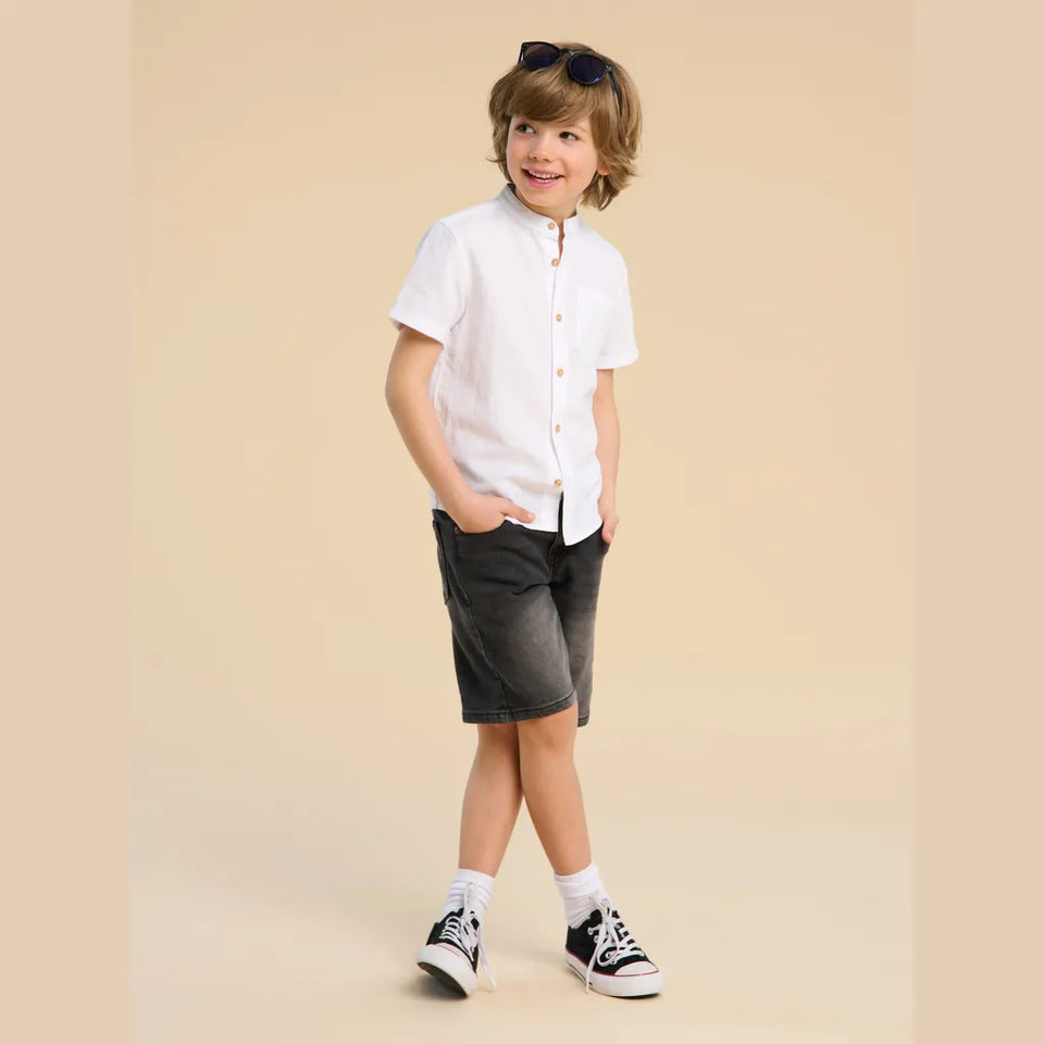 Sinsay Boy's White Classic Shirt