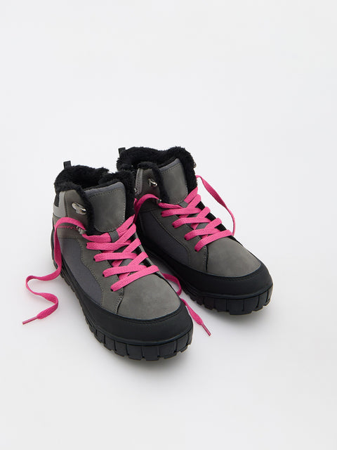 Reserved Girl's Dark Grey Insulated Trekking Boots | Reserved In Lebanon