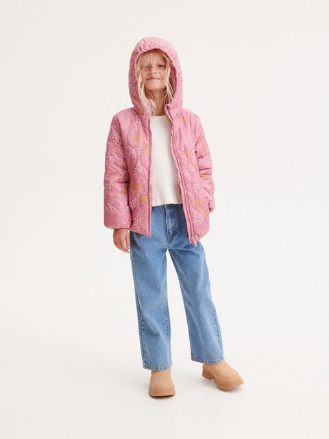 Reserved Girl's Pink Floral Puffer Jacket |Reserved In Lebanon