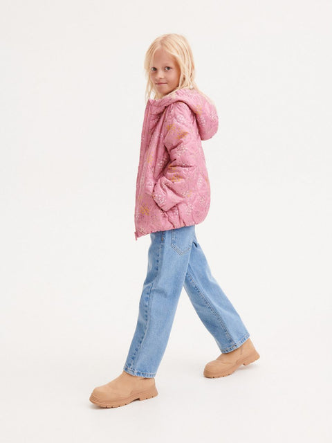 Reserved Girl's Pink Floral Puffer Jacket |Reserved In Lebanon