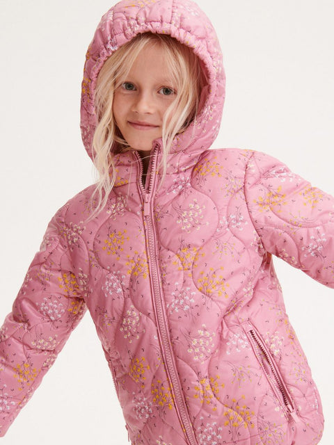 Reserved Girl's Pink Floral Puffer Jacket |Reserved In Lebanon