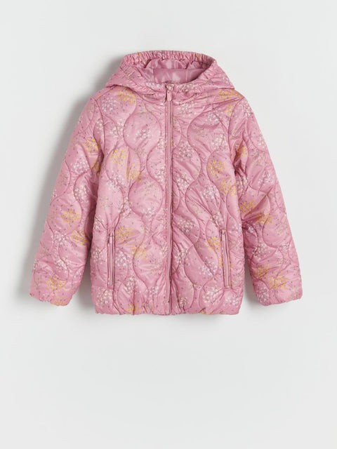 Reserved Girl's Pink Floral Puffer Jacket |Reserved In Lebanon