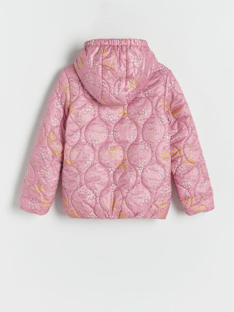 Reserved Girl's Pink Floral Puffer Jacket |Reserved In Lebanon