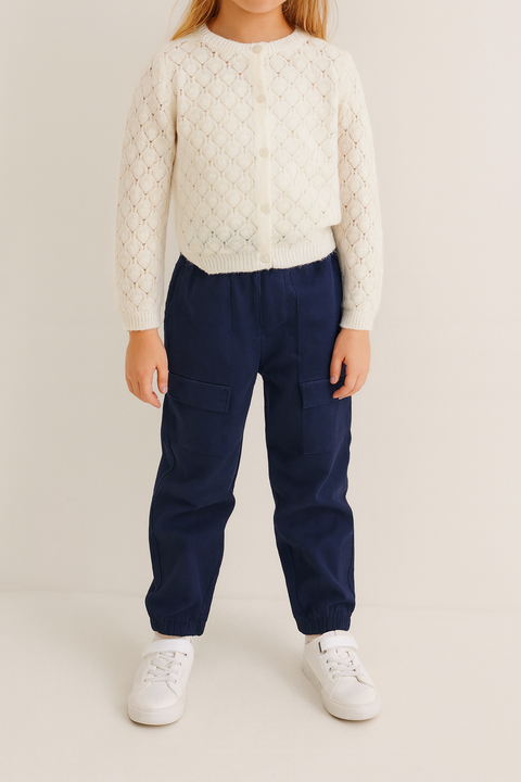 Sinsay Girl's White Knitted Jacket | Sinsay In Lebanon