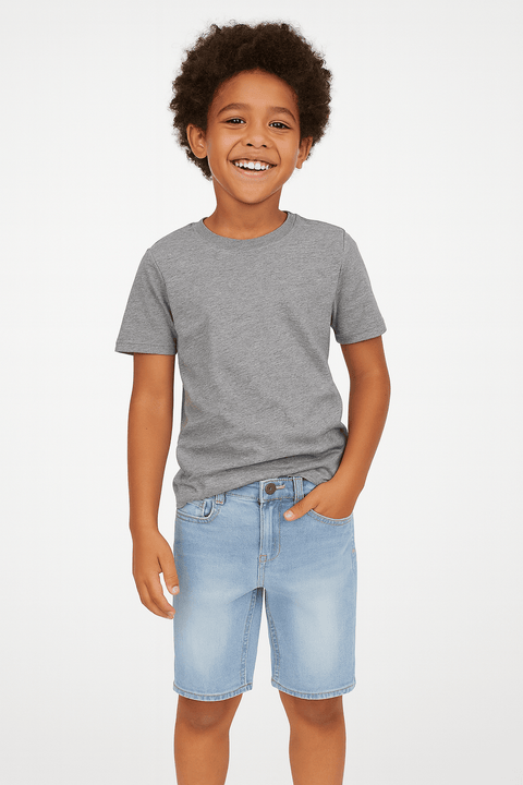 Ring of Fire Boy's Blue Slim Short ABFK932