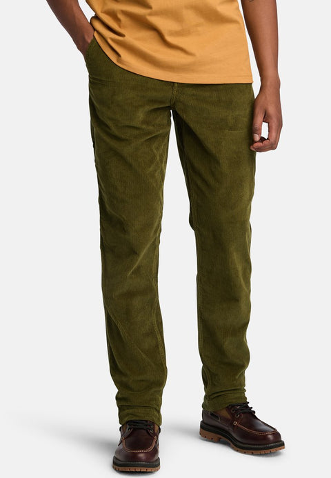 Redefined Rebel Men's Olive Green Corduroy Evan Chino Trousers | Redefined Rebel In Lebanon