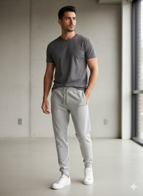 Jack & Jones Men's Light Grey Slim Fit Sweatpant | Jack & Jones In Lebanon