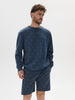 Sinsay Men's Dark Blue Decorative Pattern Sweatshirt  | Sinsay In Lebanon