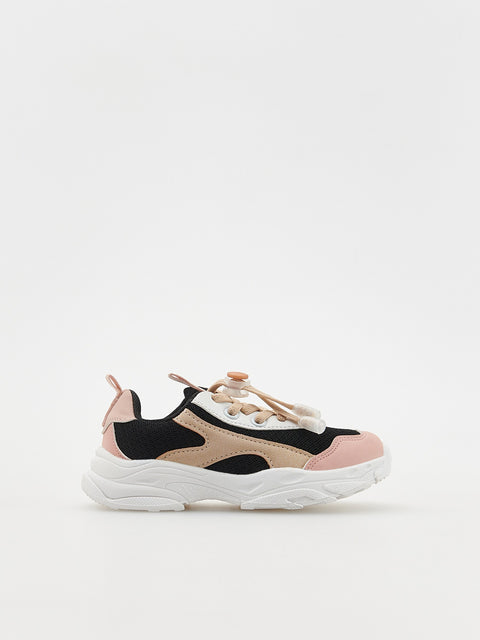Multicolor sneaker on a white background