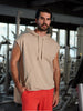 Sinsay Men’s Beige Muscle-Fit Sleeveless Gym Hoodie | Sinsay Lebanon
