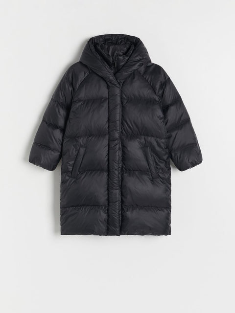 Reserved Girl's Black Hooded Quilted Jacket|Reserved In Lebanon
