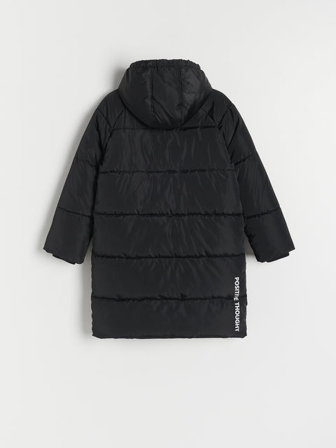 Reserved Girl's Black Quilted Coat With Insulation | Reserved In Lebanon
